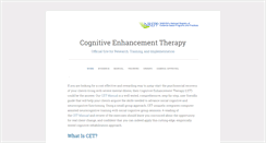 Desktop Screenshot of cognitiveenhancementtherapy.com